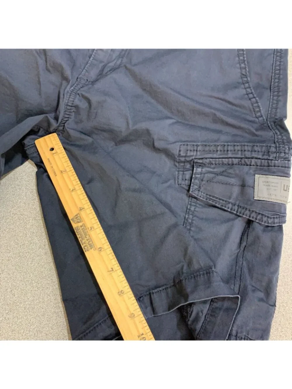 Unionbay Cargo Shorts Mens Size 32 Blue Cotton Blend